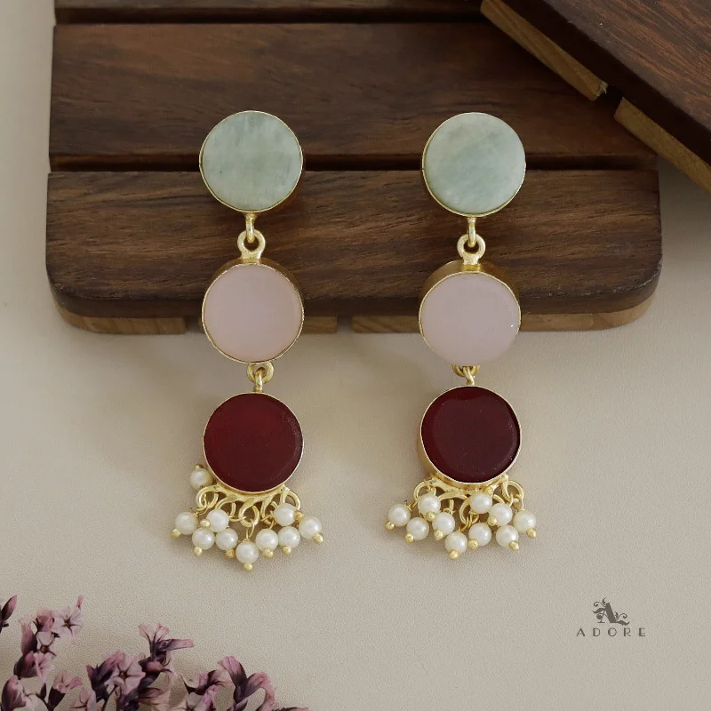 Amazonite Green + Rose + Maroon