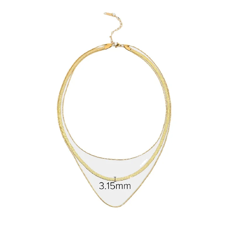 Women’s pendant necklaces-IG Style Irregular Geometric Stainless Steel 18K Gold Plated Necklaces