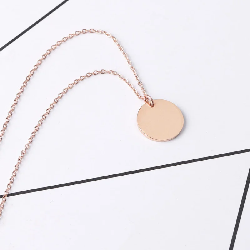 Rose Gold 18mm Pendant