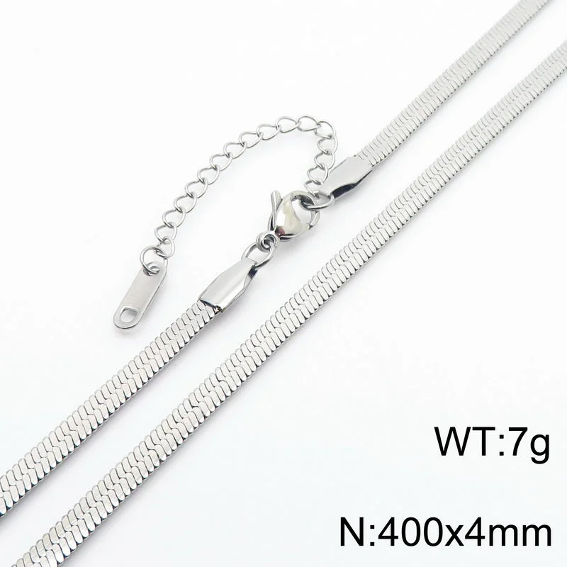 4mm40cm Silver