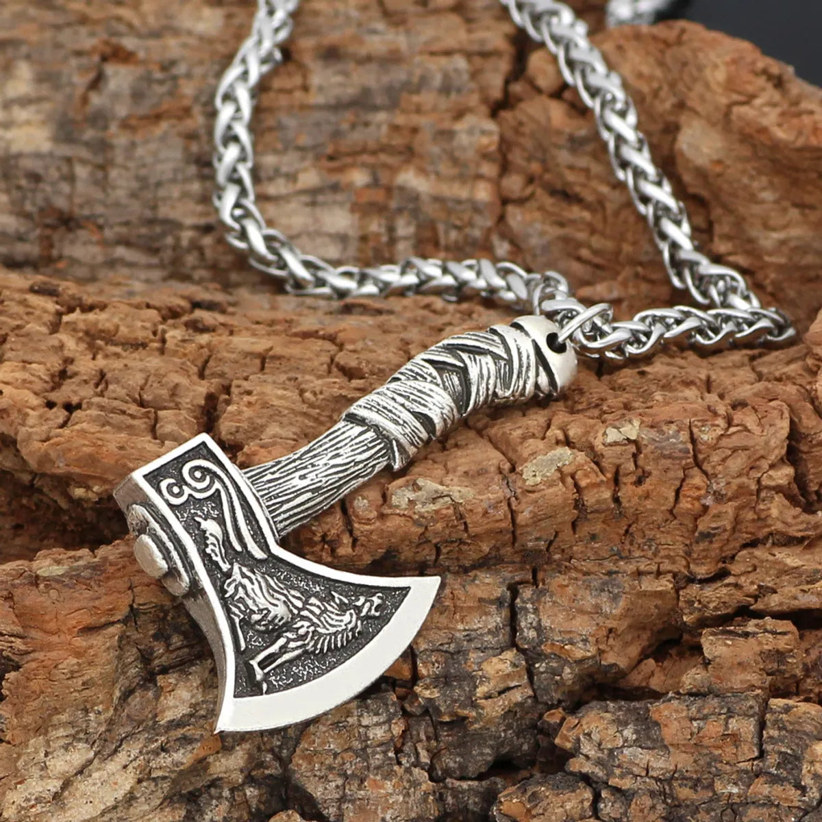 Women’s affordable necklaces-Retro Cool Style Axe Alloy Plating Men'S Pendant Necklace