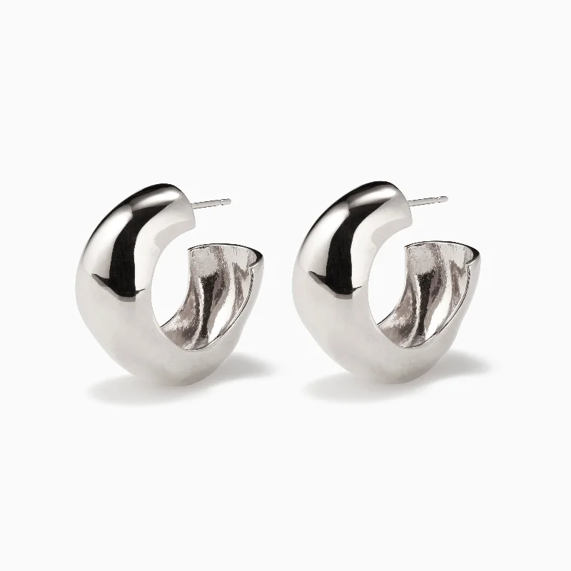 Women’s modern hoop earrings-Medium Celia Hoops