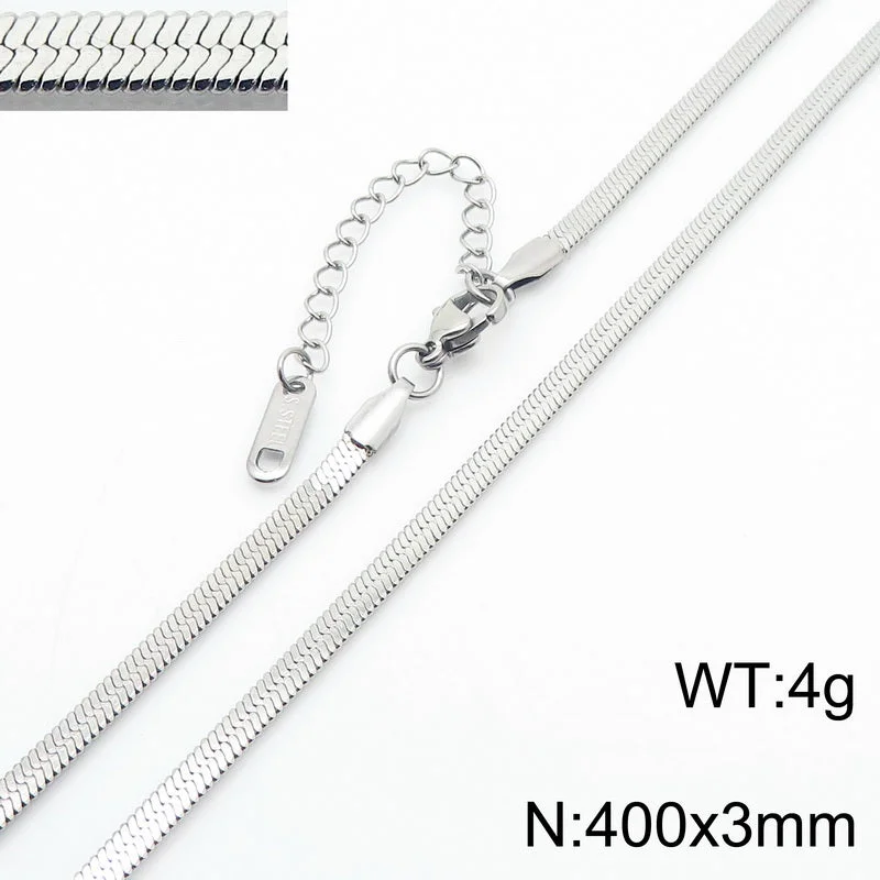 3mm40cm Silver