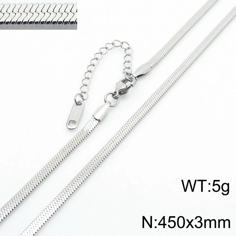 3mm45cm Silver