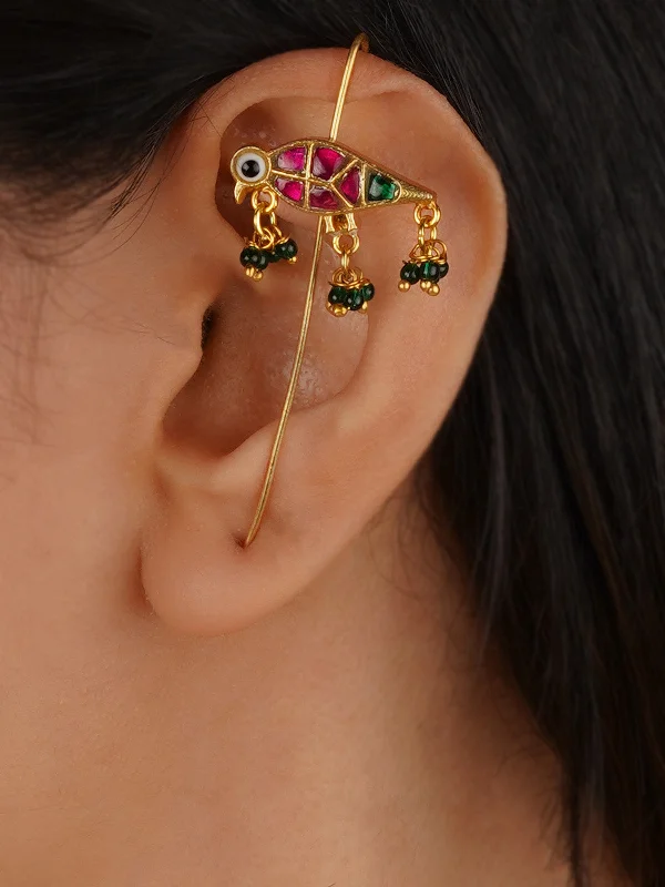 Women’s geometric earrings-Gold Plated Earrings - TR-EAR197