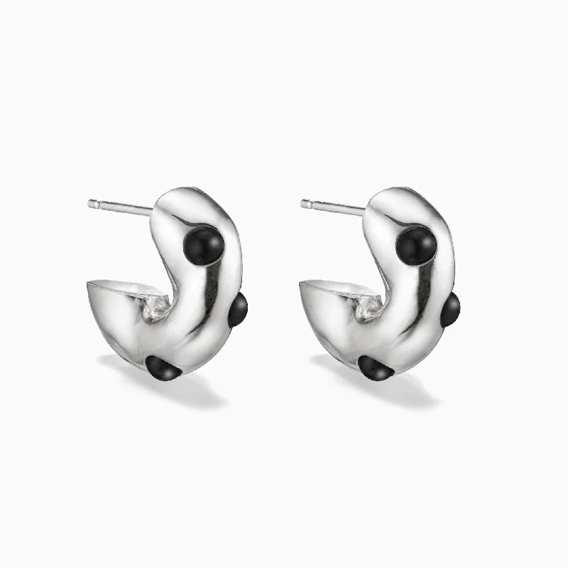 Women’s heart-shaped earrings-Logan Hoops