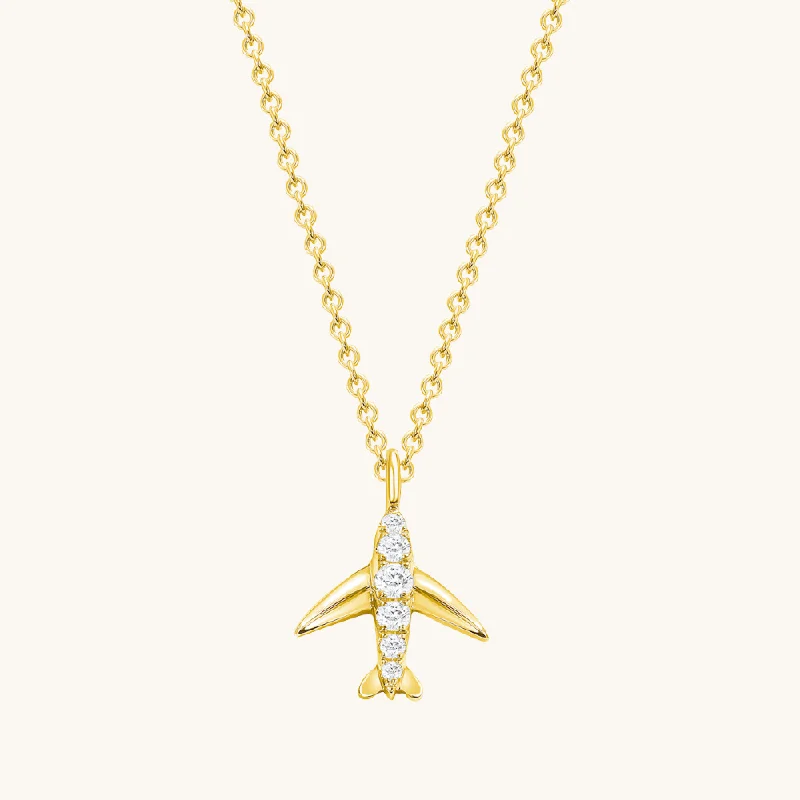 Women’s cross necklaces-Come Fly with Me Diamond Necklace