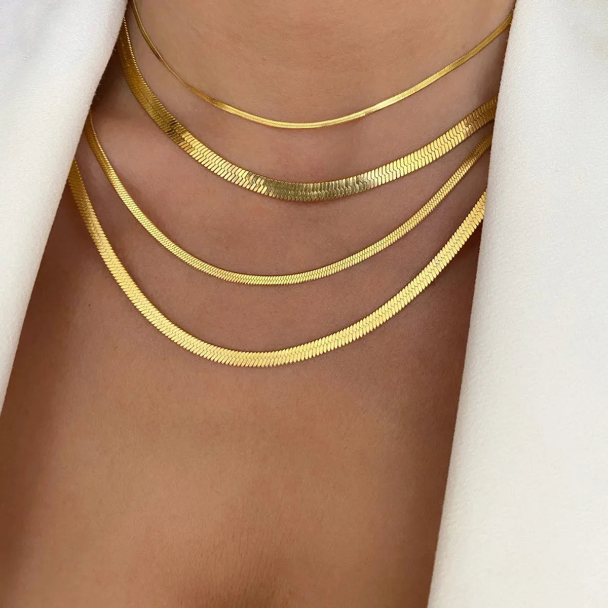 Women’s minimalist gold necklaces-Fashion Rhombus Titanium Steel Plating Necklace