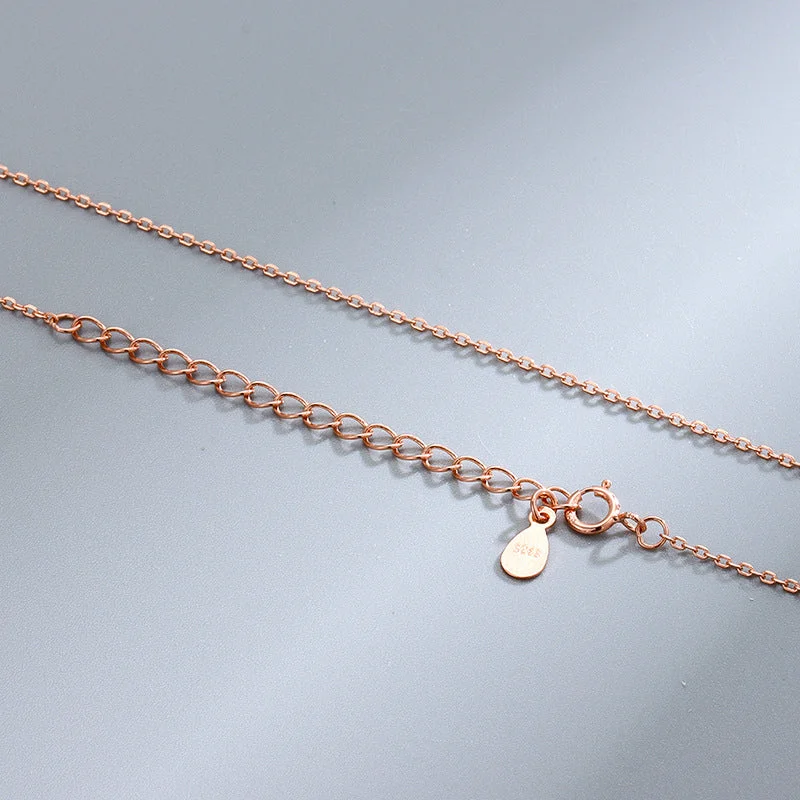 Rose Gold Plated Cross Chain 40 5cm