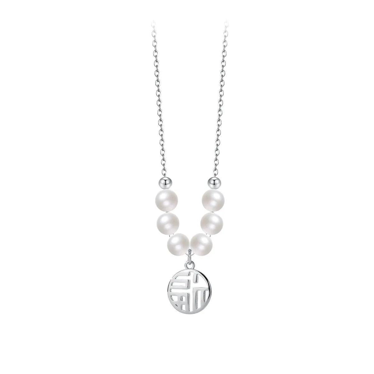 A2711/White Gold Color/Shell Pearls