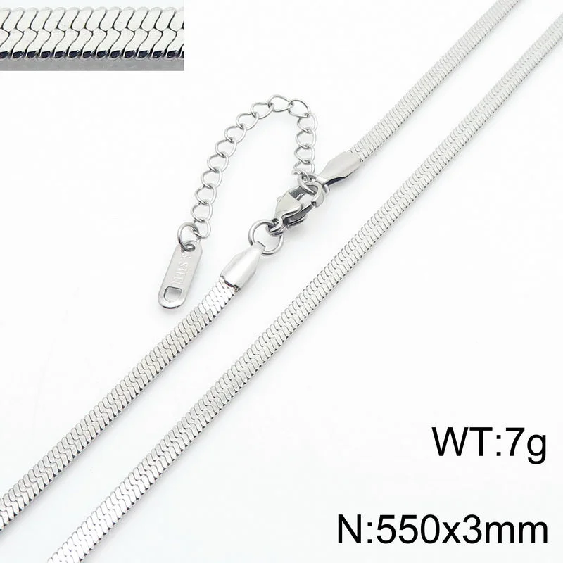 3mm55cm Silver