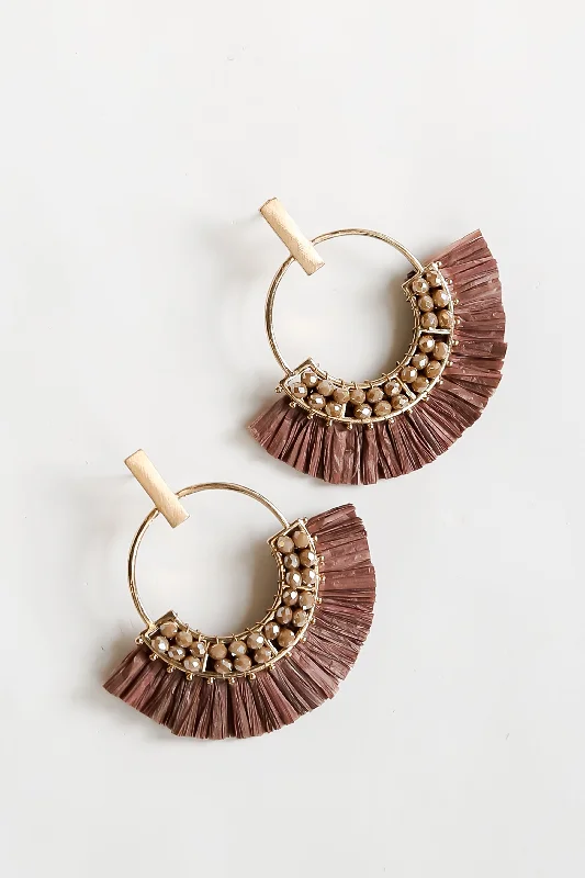 Women’s classy earrings-Brooke Fringe Statement Earrings