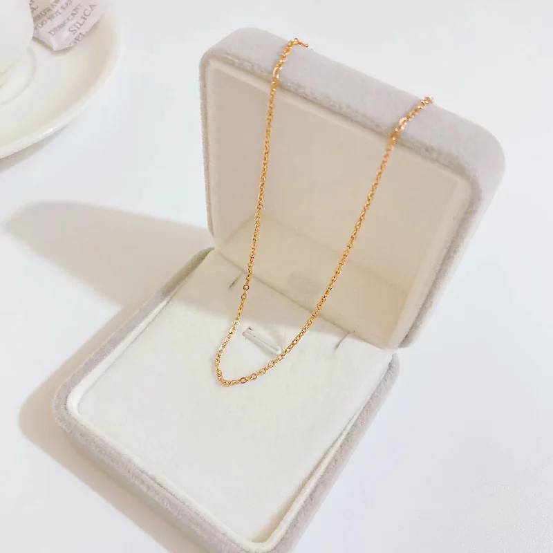 O-Shaped Chain Rose Gold 45cm