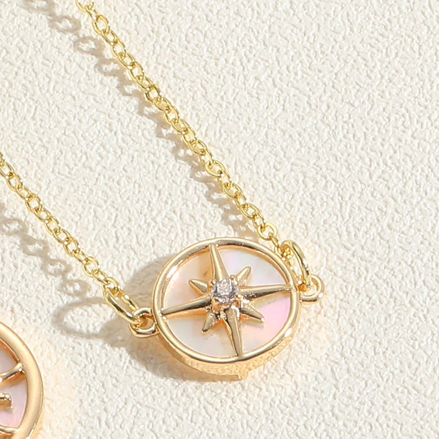 Six-Pointed Star Shell Necklace