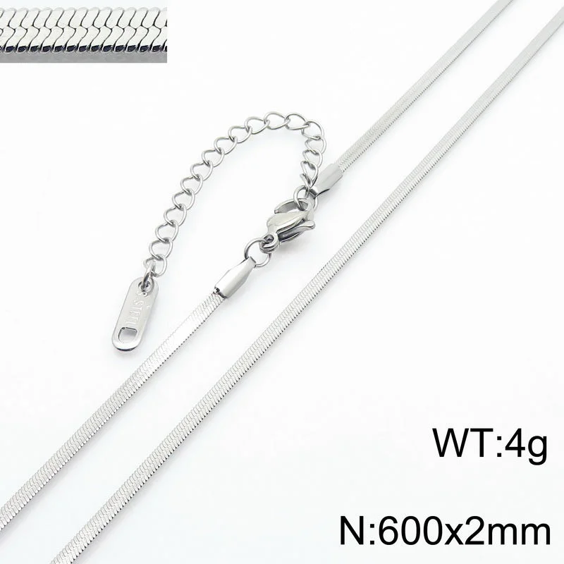 2mm60cm Silver