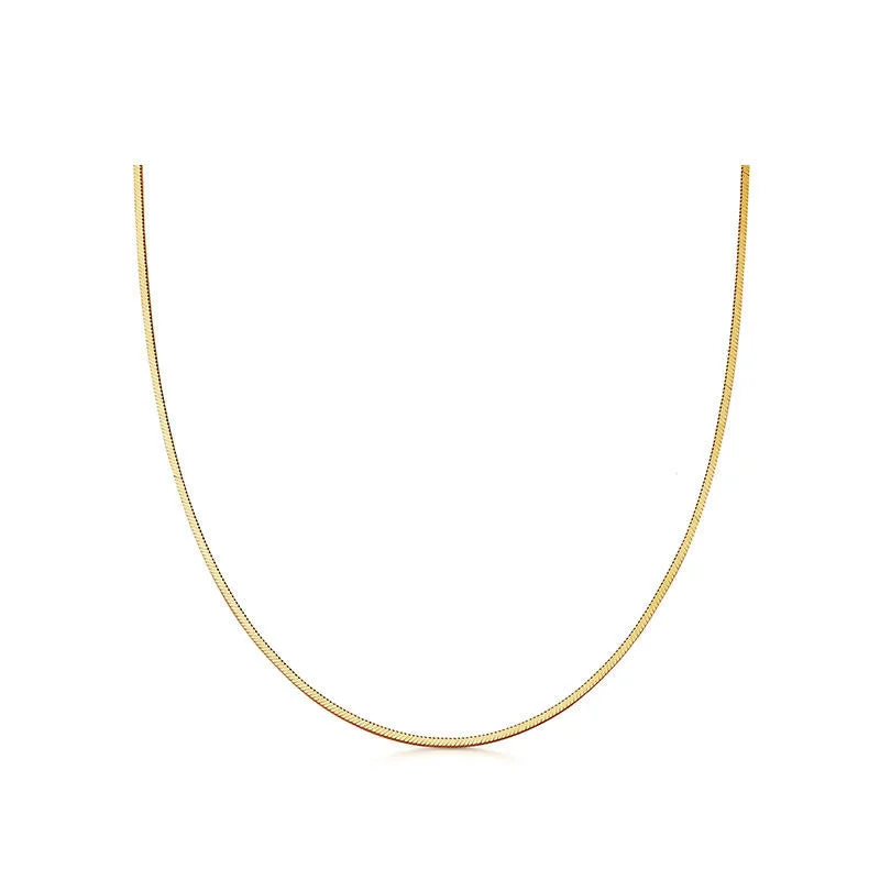 Gold-Snake Bones Chain (1.2mm)