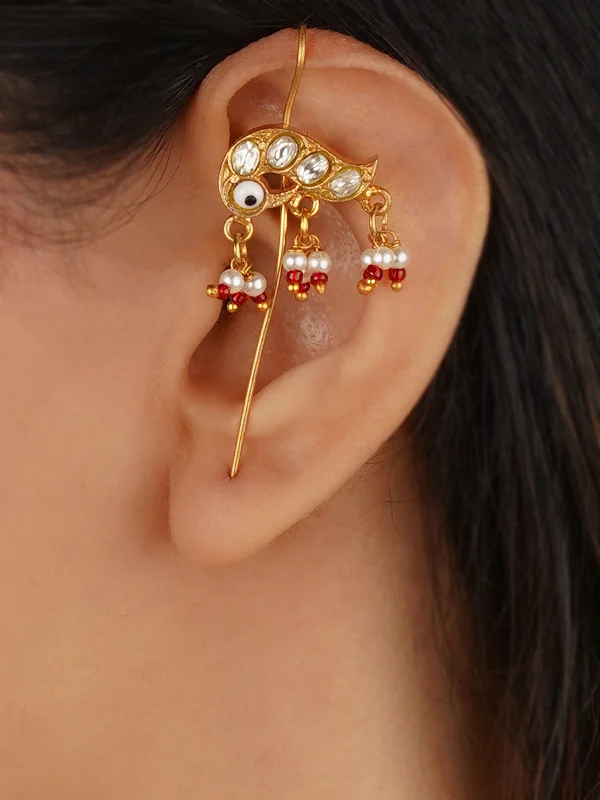 Women’s antique earrings-Gold Plated Earrings - TR-EAR161