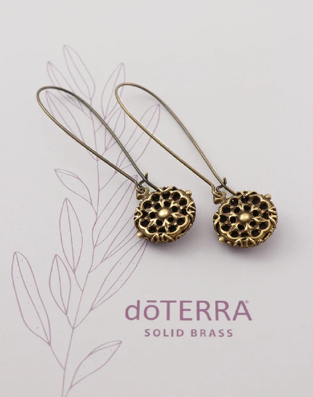 Women’s wedding earrings-doTERRA GUIDE Diffuser Earrings