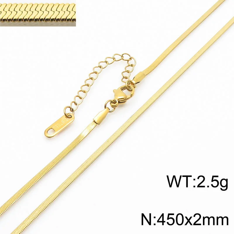 2mm45cm Gold