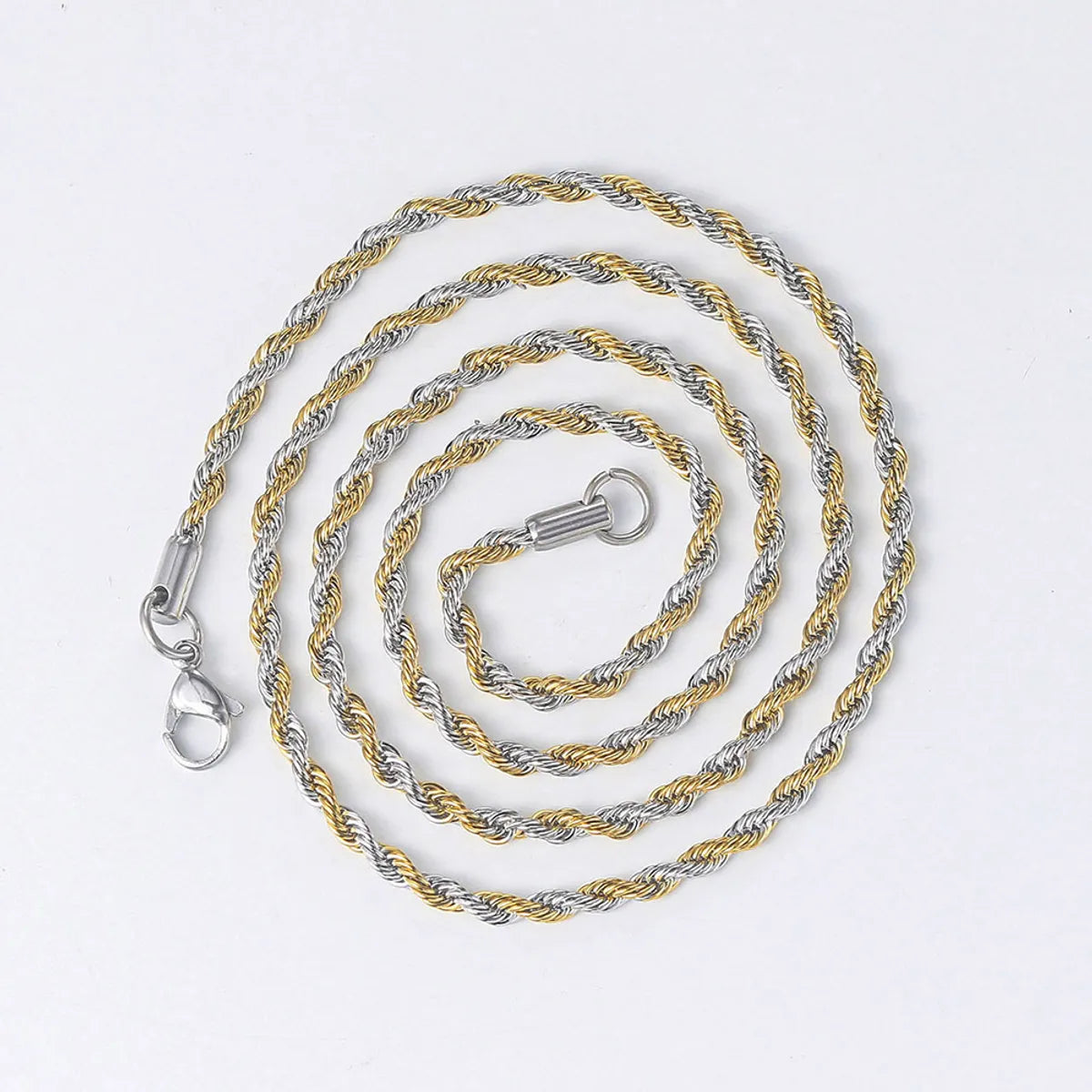 Hemp flowers chain-Golden 60cm