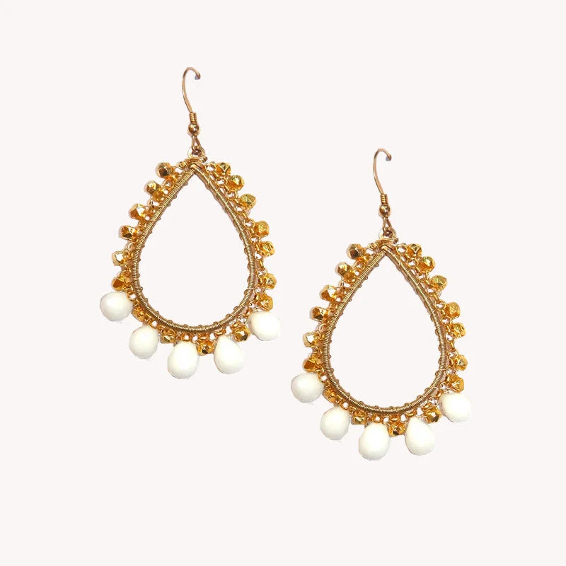 Women’s gold earrings-Avery Earring