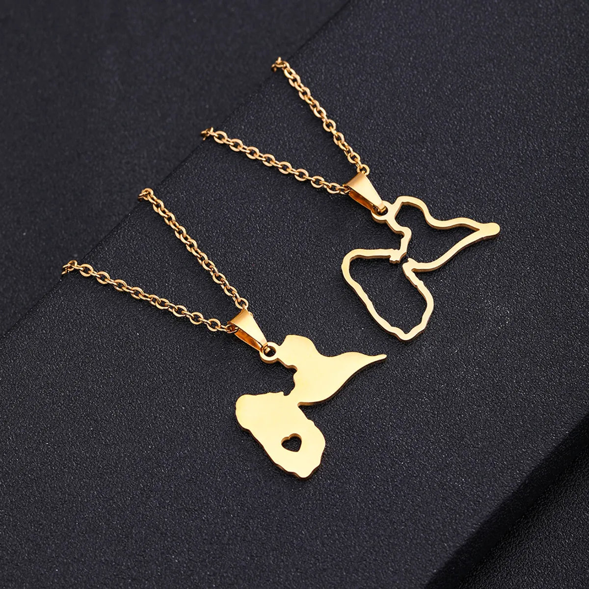 Women’s fashion necklaces-Fashion Geometric Stainless Steel Plating 18K Gold Plated Unisex Necklace