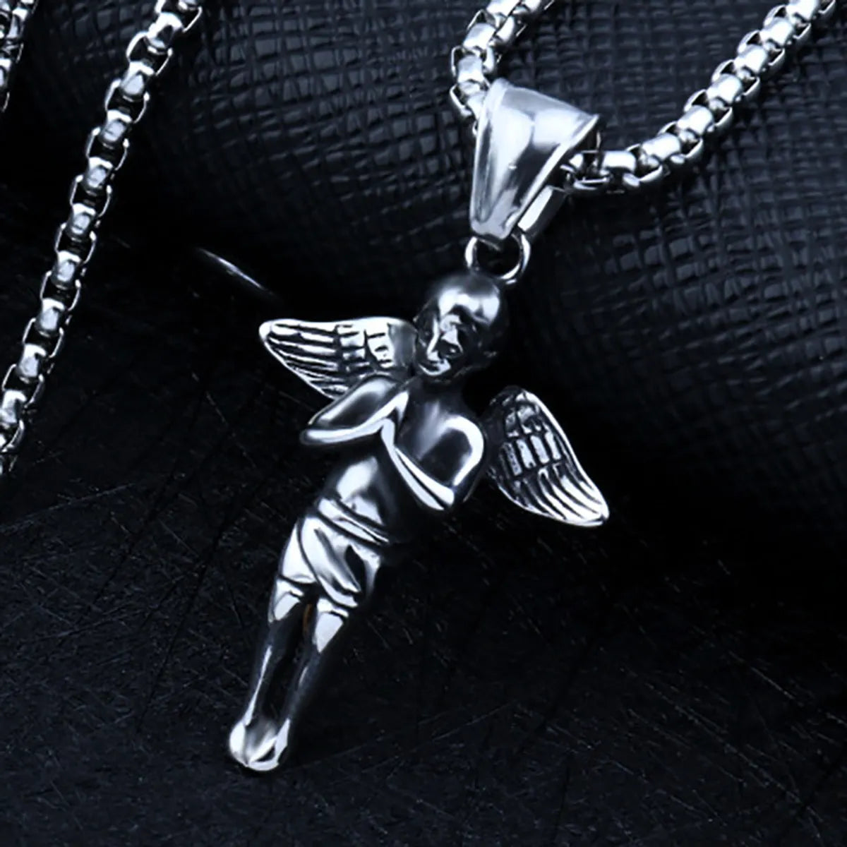 Little Angel Titanium Steel Necklace