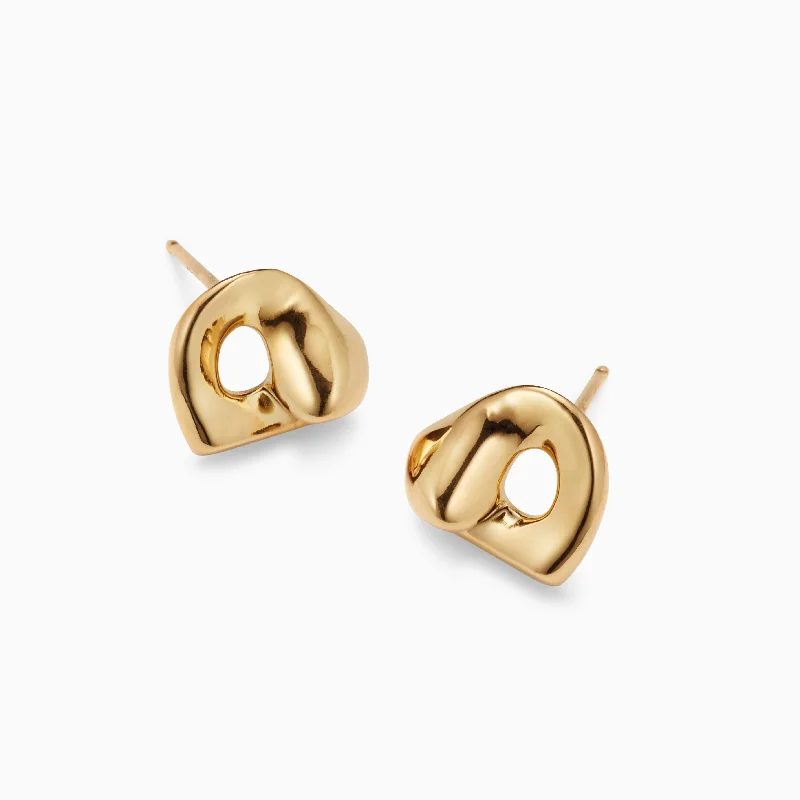 Women’s round earrings-Gertrude Studs