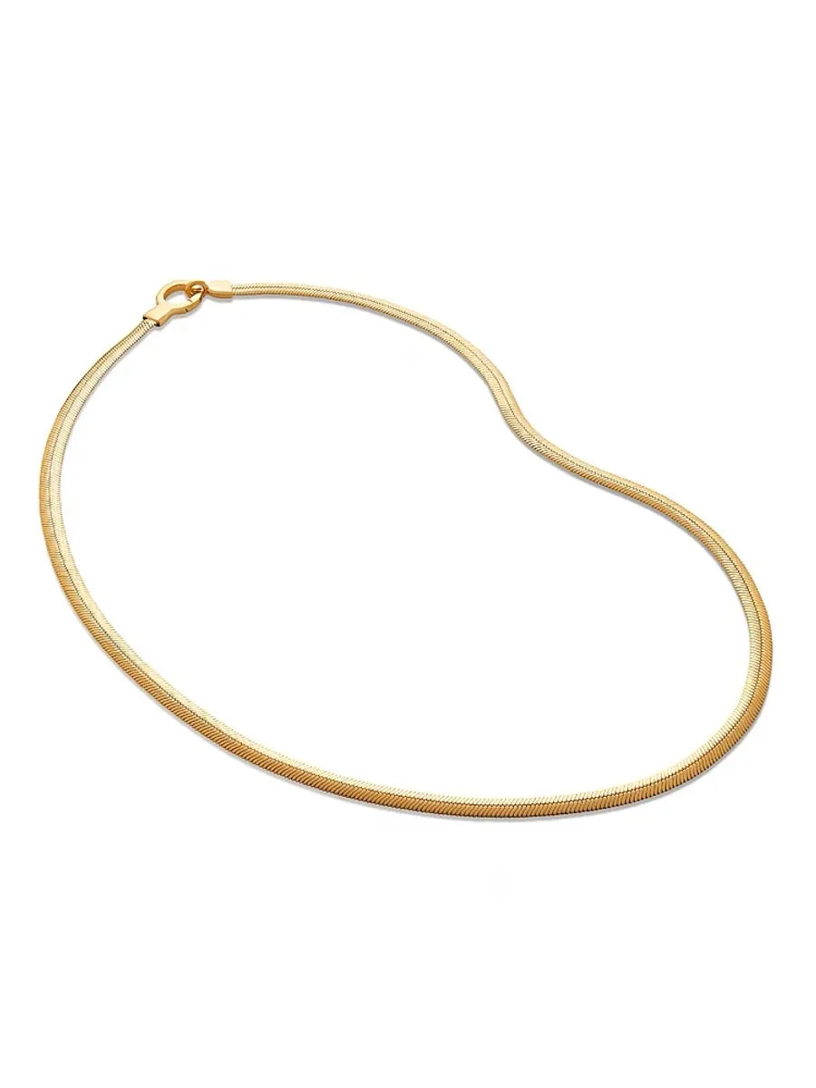 Women’s long pendant necklaces-Ig Style Simple Style Solid Color Sterling Silver Plating 18k Gold Plated Necklace