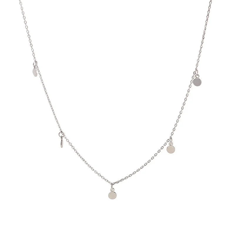 A1169_White Gold Color Necklace