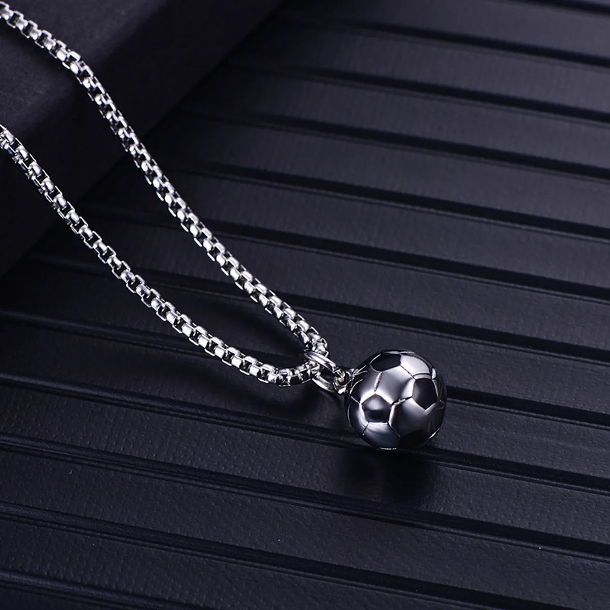 Silver Pendant Square Pearl Chain Thick 2.5mm Long 60cm [Item No. D02-02/4】