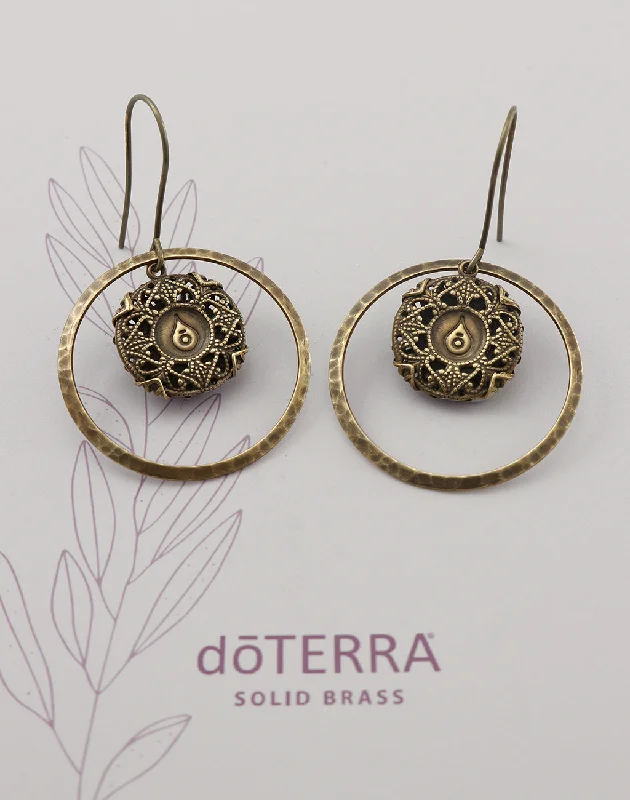 Women’s long earrings-doTERRA STRENGTH Diffuser Earrings