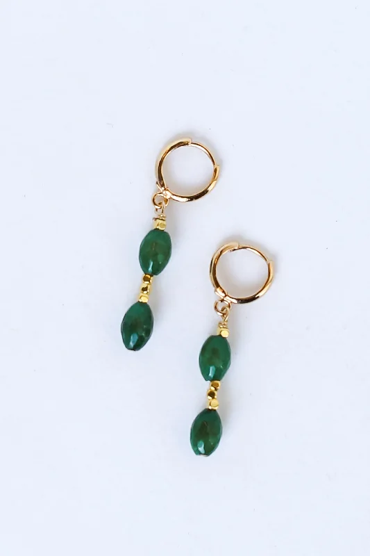 Women’s flower-shaped earrings-FINAL SALE - Caroline Drop Earrings