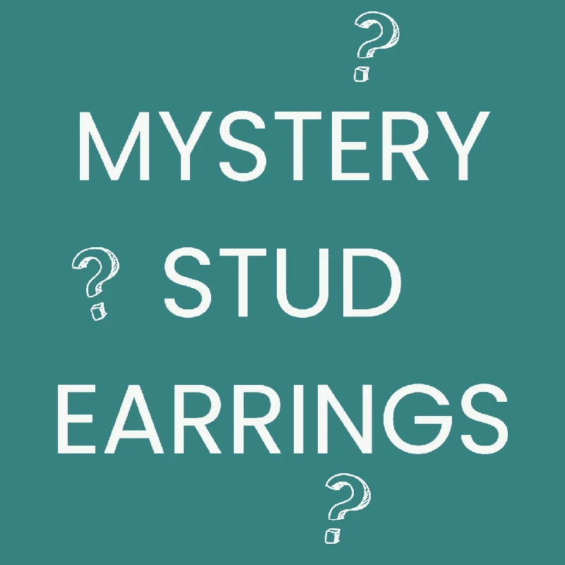 Women’s small hoop earrings-Mystery Stud Earrings