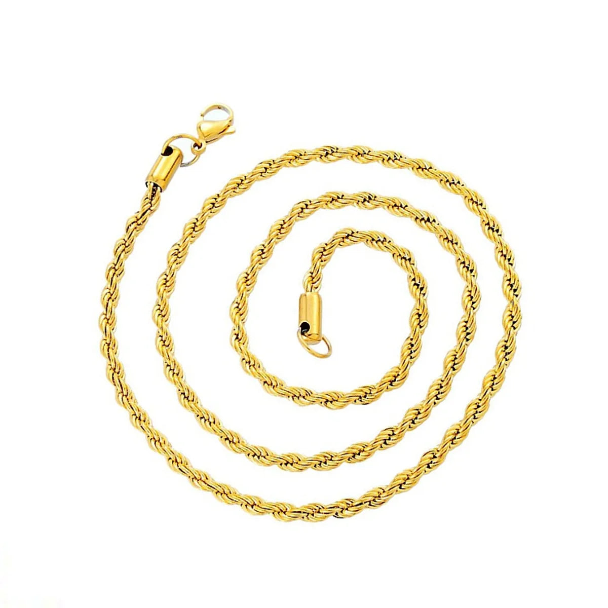 Gold 3mm * 61cm Hemp Flowers Chain