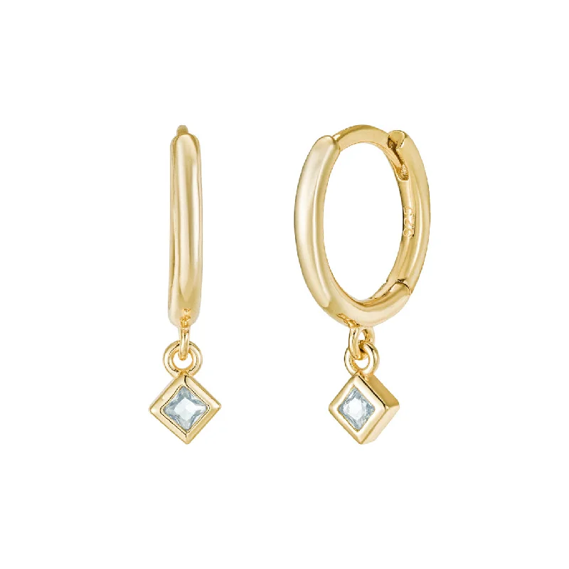 Women’s luxury pearl earrings-Claira Hoops