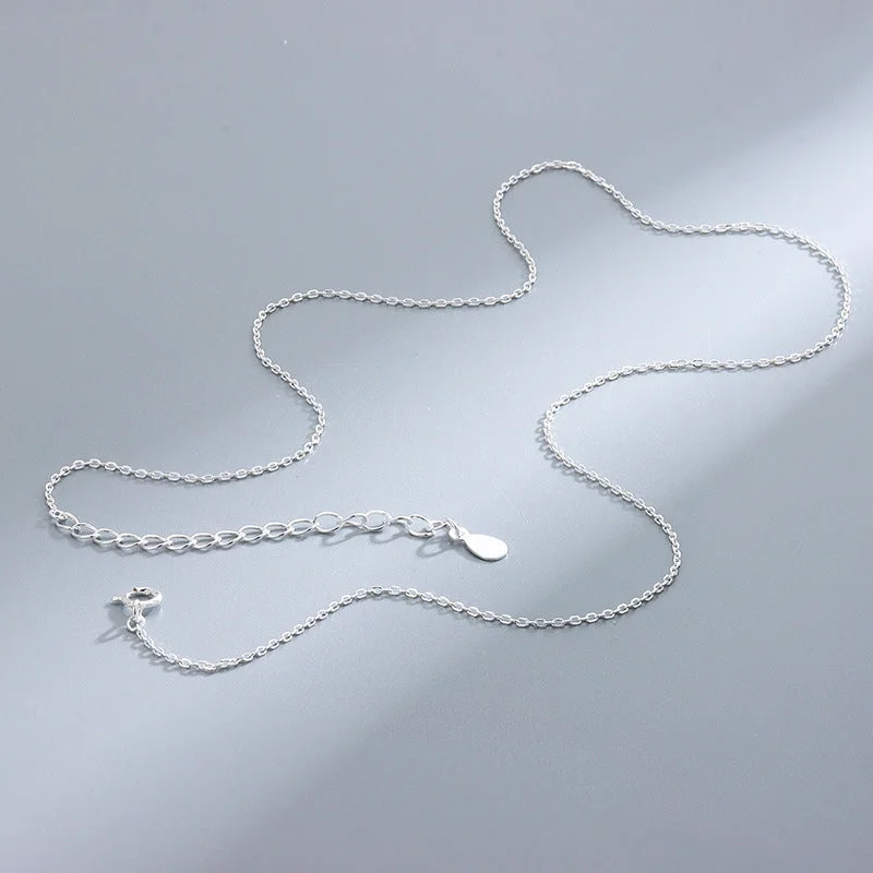 Silver Cross Chain 40 5cm