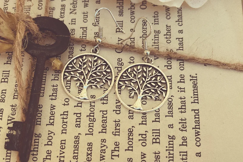 Women’s designer earrings-Rooted Tree Earrings