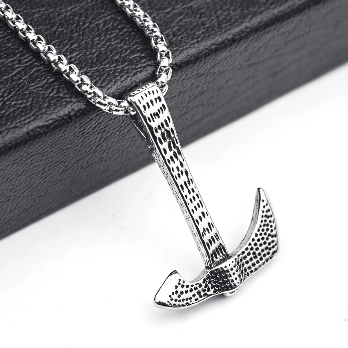 Axe Necklace + Stainless Steel Bracelet