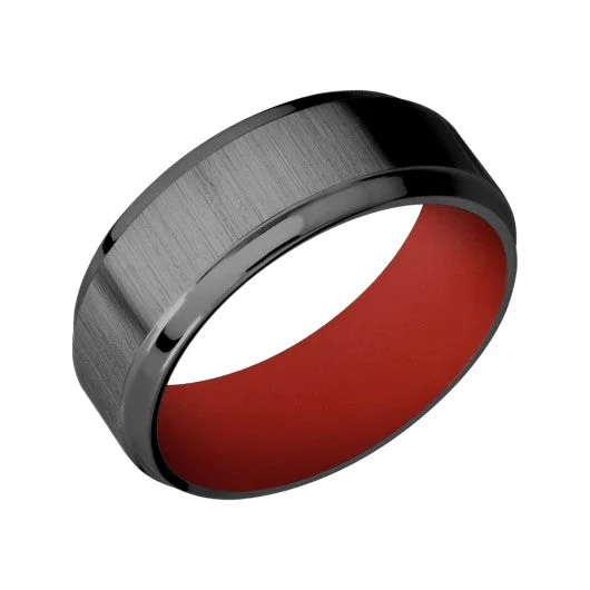 Women’s large statement rings-Zirconium Ring