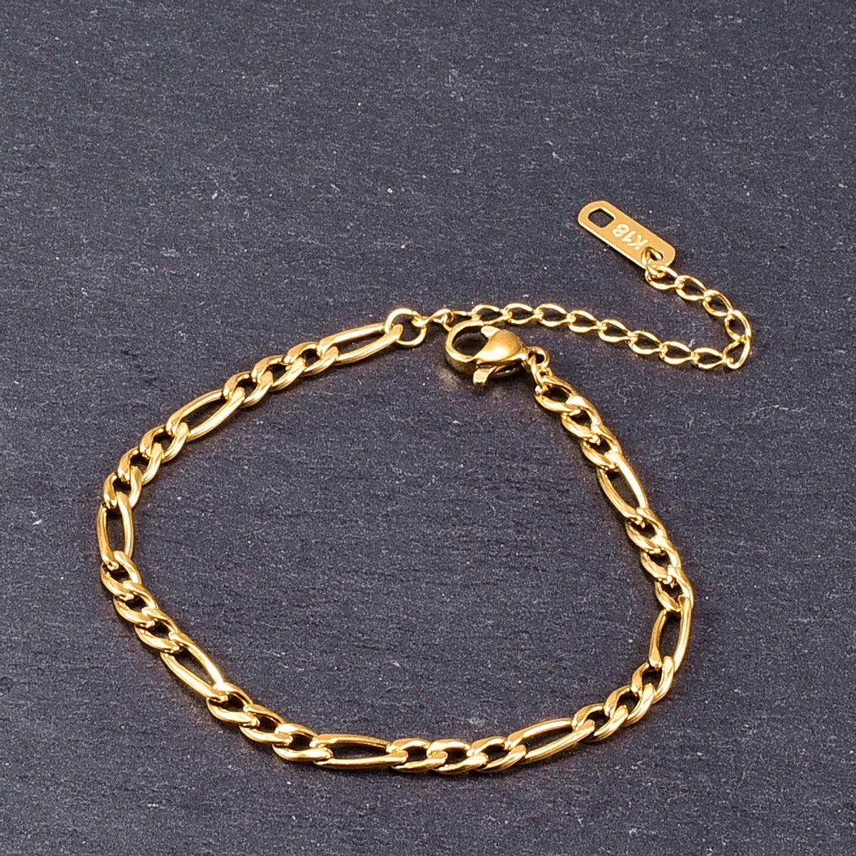 Women’s beach bracelets-Heart 304 Stainless Steel Titanium Steel 18K Gold Plated No Inlaid Bracelets In Bulk