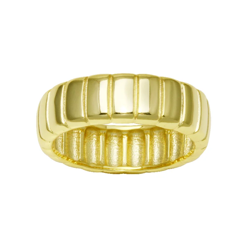 Women’s chunky rings-Fluted Band