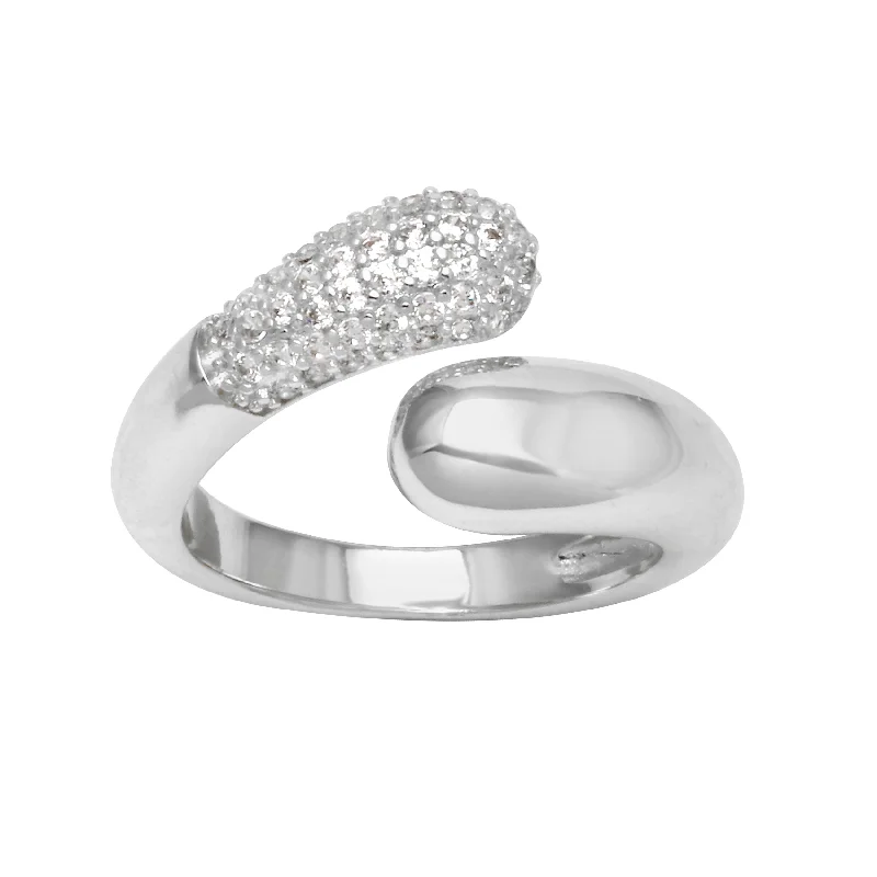 Women’s cushion cut rings-Puffy Wrap Ring