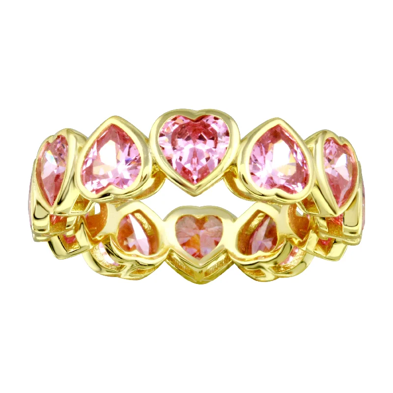 Women’s personalized rings-Jumbo Heart Band