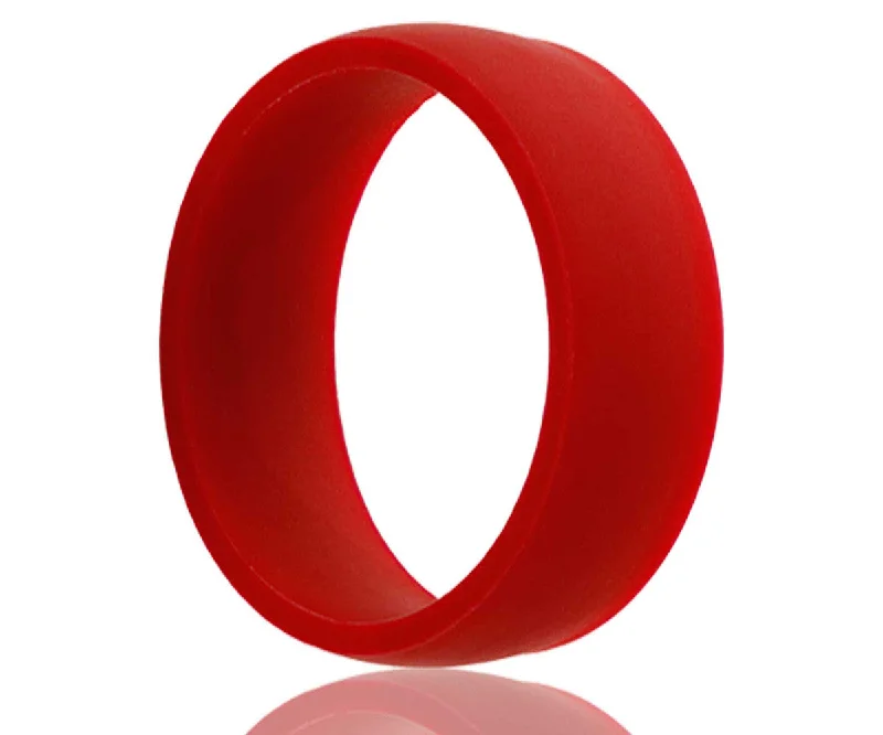 Women’s halo engagement rings-Silicone Rubber Red Ring