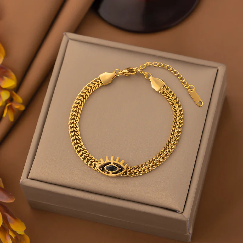 [Sle2174] Braided Chain Eyes Golden