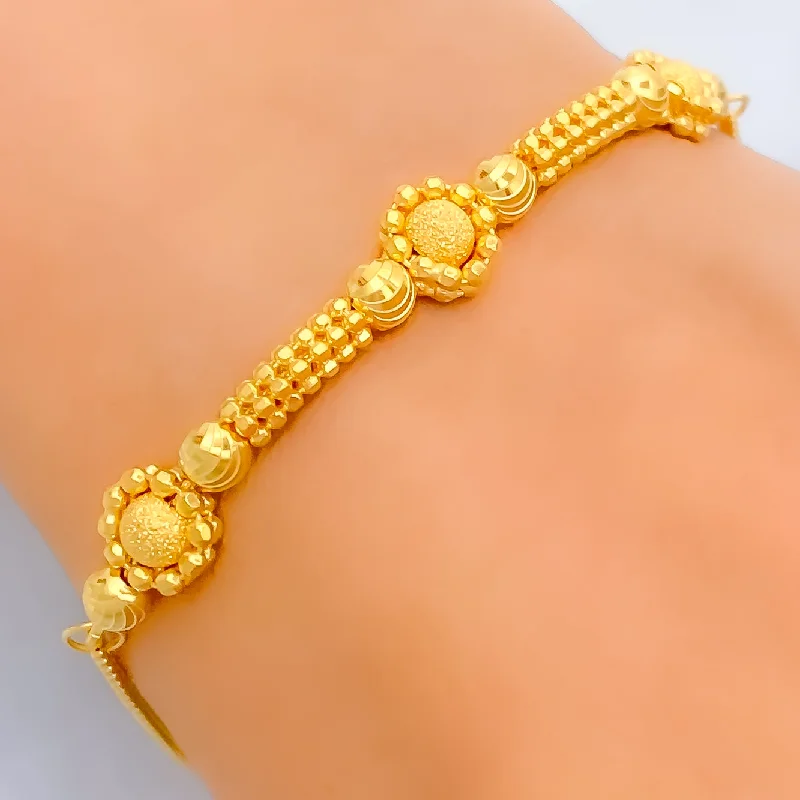 Women’s leather bracelets-Iconic Bold 22K Gold Bracelet