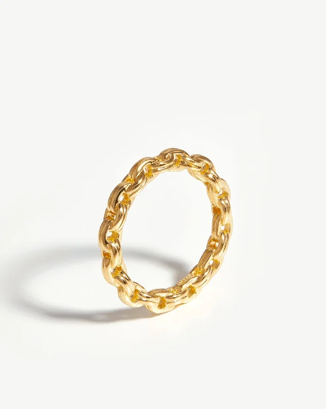 Women’s diamond rings-Bond Stacking Ring | 18ct Gold Vermeil