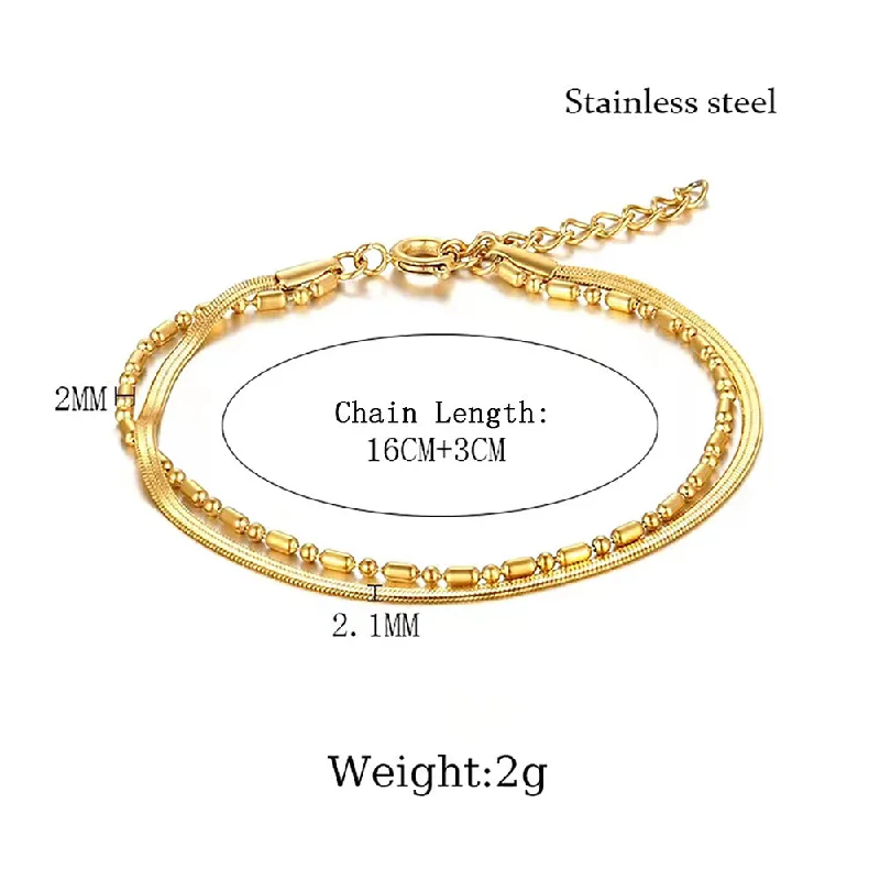 Gold Bracelet (Chain Length 16 3cm)