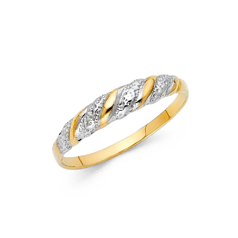 Women’s unique gemstone rings-14K Solid Gold Fancy Ring